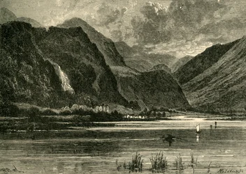 Derwentwater, regardant vers Borrowdale, 1898