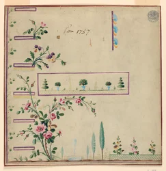 Design pour Gile, motif 1757 de la Fabrique de St. Ruf
