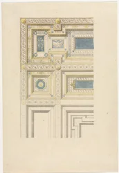 Conception pour plafond ornemental, 19e siècle