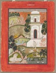 Devagandhara Ragini : Un ascète en retraite, de la série Ragamala, c. 1760
