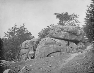 Devils Den, Gettysburg, Pennsylvanie, vers 1897