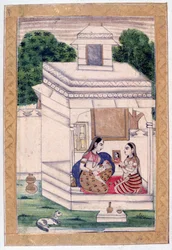 Dhanashri Ragini, Album Ragamala, École du Rajasthan