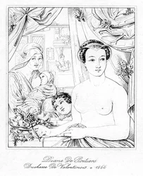 Diane de Poitiers, noble à la cour de François Ier et Henri II de France
