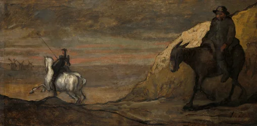 Don Quichotte et les moulins à vent