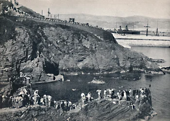 Douglas - Le lieu de baignade à Port Skillion, 1895
