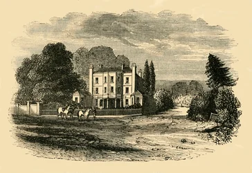Académie du Dr Glennie, Dulwich Grove, en 1820, vers 1878