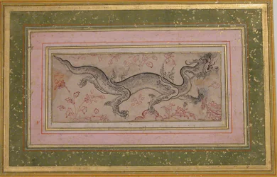 Dragon dans un paysage, 16ème siècle