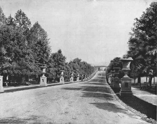 Parc Druid Hill, Baltimore, Maryland, USA, vers 1900