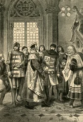 Duc Rodolphe IV en tant que fondateur de la cathédrale Saint-Étienne, vers 1360, 1890