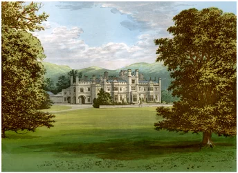 Dunmore Park, Stirlingshire, Écosse, maison du comte de Dunmore, vers 1880