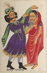 Dusmanta couronnant Shakumtala