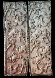 Diptyque avec scènes de cirque