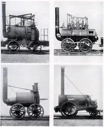 Premières locomotives, 19e siècle, vers 1920