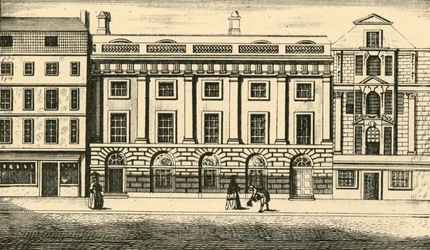 East India House, vers 1730-1800, 1925