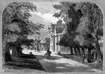 Façade est et entrée principale, Sandringham, Norfolk, 1887