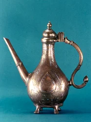 Récipient égyptien en bronze, 14e siècle
