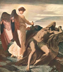 Élie dans le désert, 1877-1878, vers 1902