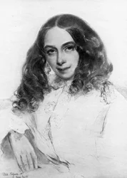 Elizabeth Barrett Browning, poétesse britannique, 1859