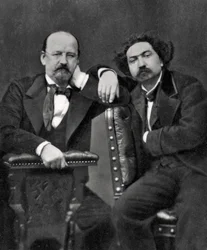 Émile Erckmann et Alexandre Chatrian, écrivains français, 1887