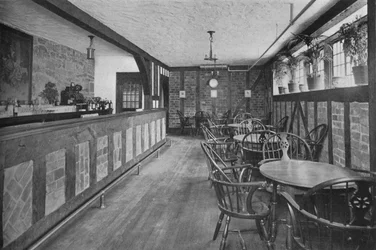 Bar anglais au sous-sol, Hôtel Royal Bermudiana, Hamilton, Bermudes, 1924