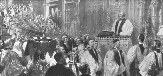 Intrônisation du Dr Temple comme archevêque dans la cathédrale de Canterbury, 8 janvier 1897, 1901