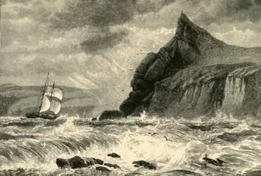 Entrée du port de Fowey, 1898