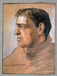 Ernest Shackleton, explorateur britannique, vers 1909