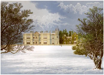 Eshton Hall, Yorkshire, maison du baronnet Wilson, vers 1880
