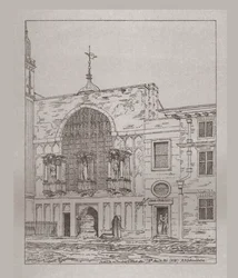 Vue extérieure de la chapelle du Guildhall, 1815, 1886