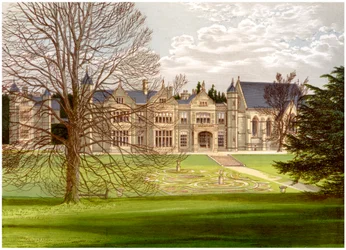Maison Exton, Rutland, demeure du comte de Gainsborough, vers 1880
