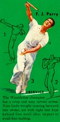 F. J. Perry - Service, vers 1935