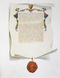 Édition fac-similé de la Magna Carta, charte anglaise, 1215-1816