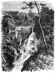 Chutes de Sainte Anne, en dessous de Québec, XIXe siècle