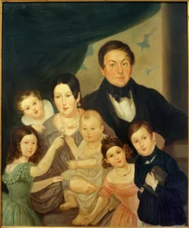 Portrait de famille de Johann von Liebieg