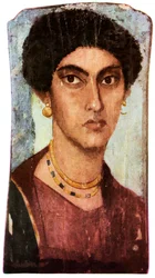 Portrait de Fayoum, période romaine égyptienne antique, vers 200 après J.-C.