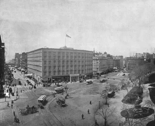 Cinquième Avenue et Madison Square, New York, USA, vers 1900