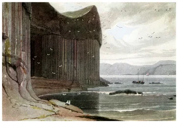 La grotte de Fingal, Staffa, Hébrides extérieures, Écosse, 1814-1956