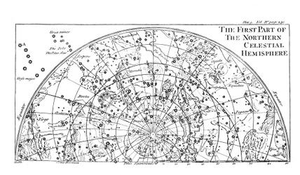 Première partie de la carte des étoiles de l