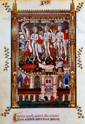 Flagellation de Saint Denis, Saint Rustic et Saint Eleuthère, 1317