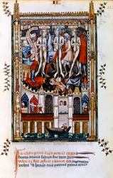 Flagellation de Saint Denis, Saint Rustique et Saint Éleuthère, 1317