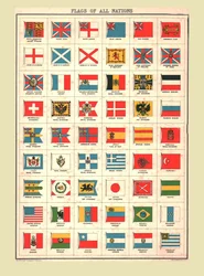Drapeaux de toutes les nations, 1902.