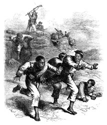 Fuite de soldats noirs de l
