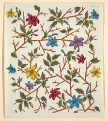 Conception Florale pour Textile Imprimé