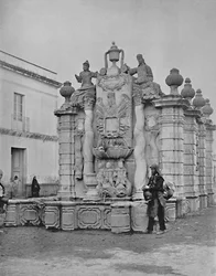 Fontaine des eaux tombantes, Ville de Mexico, c1897