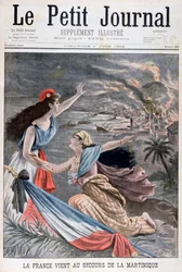 La France assiste la Martinique, 1902