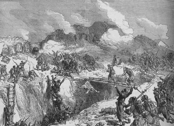 Attaque française sur le Malakhoff, vers 1880