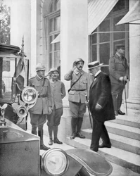 Premier ministre français Georges Clemenceau à Versailles, France, 3 juin 1918