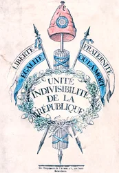 Révolution française 1789 : emblème allégorique de la République
