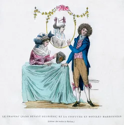 Mode et coiffure françaises, début du 19ème siècle