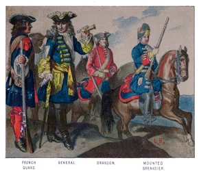 Tenue militaire française, 1704